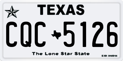 TX license plate CQC5126