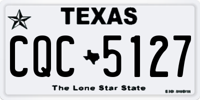 TX license plate CQC5127