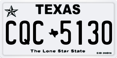 TX license plate CQC5130