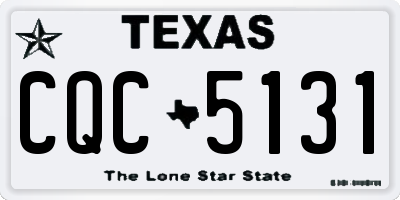 TX license plate CQC5131