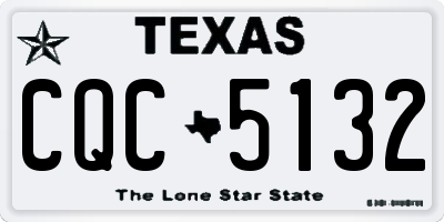 TX license plate CQC5132