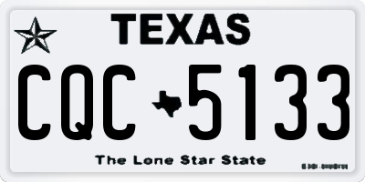 TX license plate CQC5133