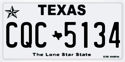 TX license plate CQC5134