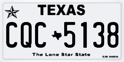 TX license plate CQC5138