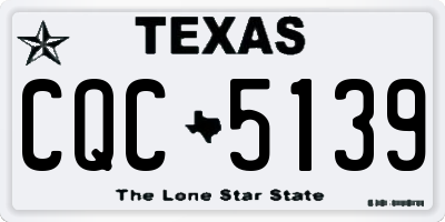 TX license plate CQC5139