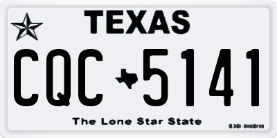 TX license plate CQC5141