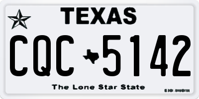 TX license plate CQC5142