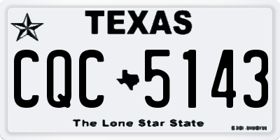 TX license plate CQC5143