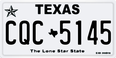 TX license plate CQC5145