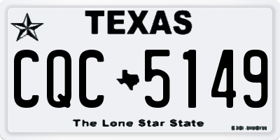 TX license plate CQC5149