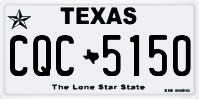 TX license plate CQC5150