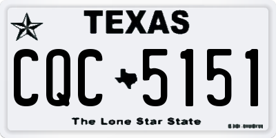 TX license plate CQC5151