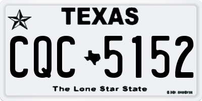 TX license plate CQC5152