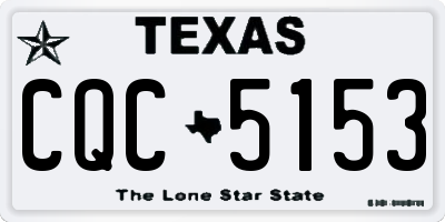 TX license plate CQC5153