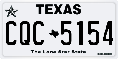 TX license plate CQC5154