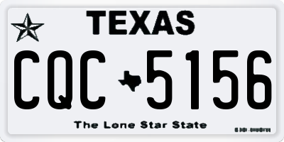 TX license plate CQC5156