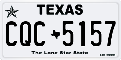 TX license plate CQC5157