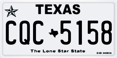 TX license plate CQC5158