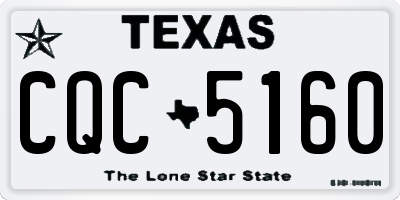 TX license plate CQC5160