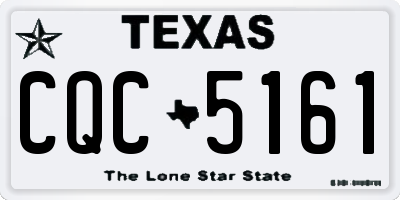TX license plate CQC5161