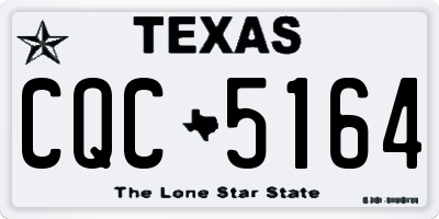 TX license plate CQC5164