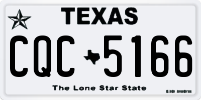 TX license plate CQC5166