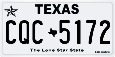 TX license plate CQC5172