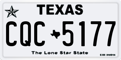 TX license plate CQC5177