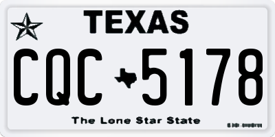 TX license plate CQC5178