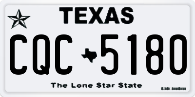 TX license plate CQC5180