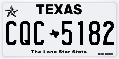 TX license plate CQC5182