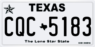 TX license plate CQC5183
