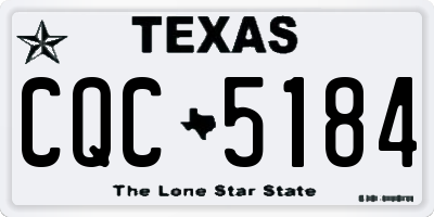 TX license plate CQC5184