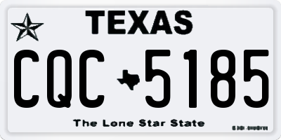 TX license plate CQC5185