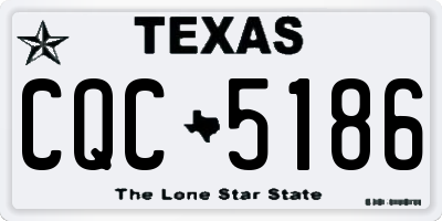TX license plate CQC5186