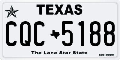 TX license plate CQC5188