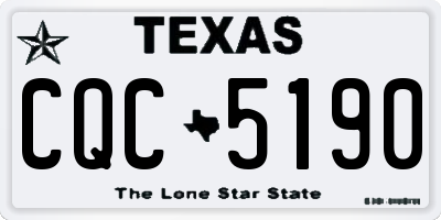 TX license plate CQC5190
