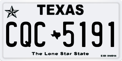 TX license plate CQC5191