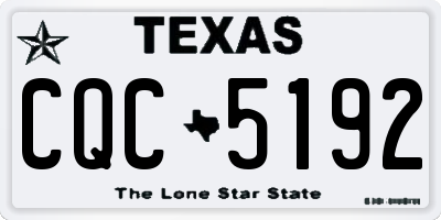 TX license plate CQC5192