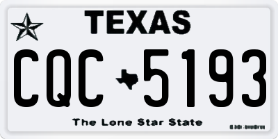 TX license plate CQC5193