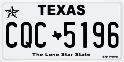 TX license plate CQC5196