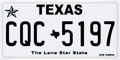 TX license plate CQC5197