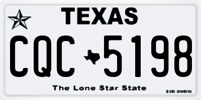 TX license plate CQC5198