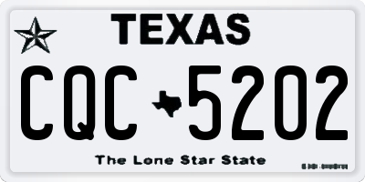 TX license plate CQC5202