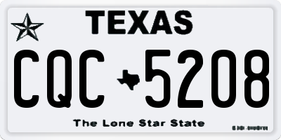 TX license plate CQC5208