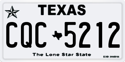 TX license plate CQC5212