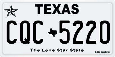 TX license plate CQC5220