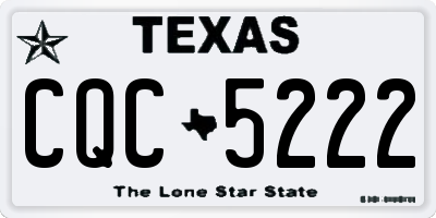 TX license plate CQC5222