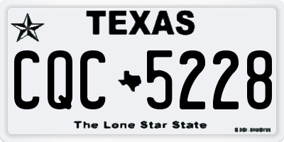 TX license plate CQC5228