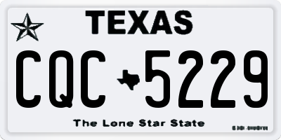TX license plate CQC5229